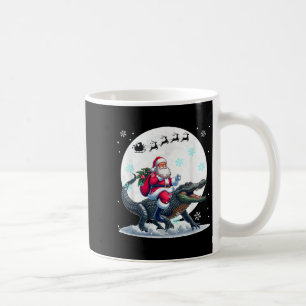 Mug Père Noël chevauchant un alligator Noël Lune Enfan