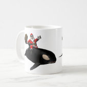 Mug Père Noël chevauchant un orque (Devant gauche)