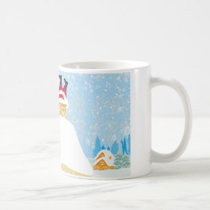 Mug père Noël coincé dans la cheminée