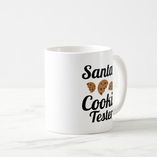 Mug Père Noël Cookie Tester (Devant droit)