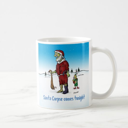 Mug Père Noël Corpse le Zombie de Noël (Droite)
