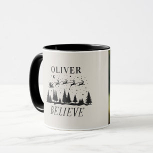 Mug Père Noël croit Noël traditionnel beige photo