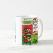Mug Père Noël Cute Joyeux café de Noël (Devant droit)