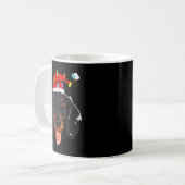 Mug Père Noël Dachshund Lumière Noël  (Devant gauche)