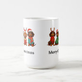 Mug Père Noël Dachshunds (Centre)
