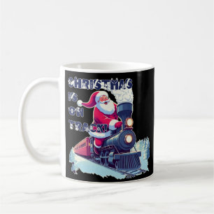 Mug Père Noël dans un train