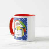 Mug Père Noël De Couleur Dit (Devant gauche)