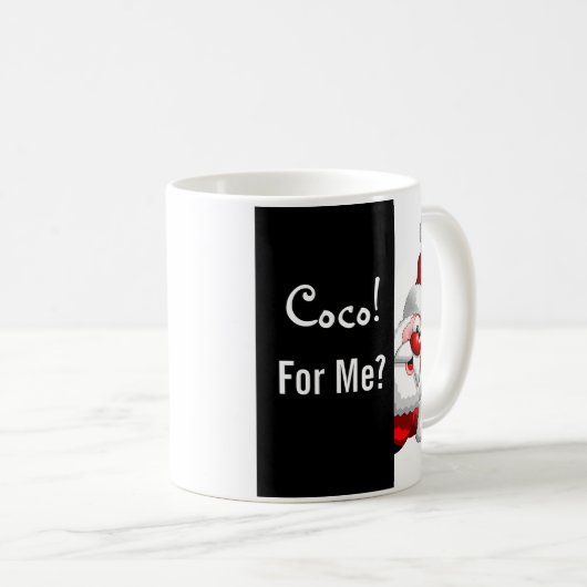 Mug Père Noël de la pâte à café Coco (Devant droit)