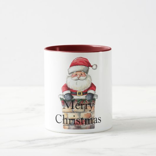 Mug Père Noël de Noël rouge à Chimney (Centre)