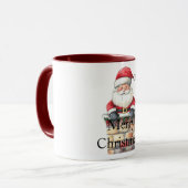 Mug Père Noël de Noël rouge à Chimney (Devant gauche)