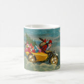 Mug Père Noël de Noël sur moto (Centre)
