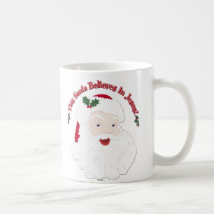 Mug Père Noël de style vintage Ce Père Noël croit en J