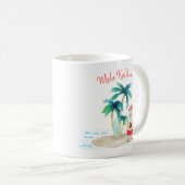 Mug Père Noël de surf tropical Mele Kalikimaka Noël (Devant droit)