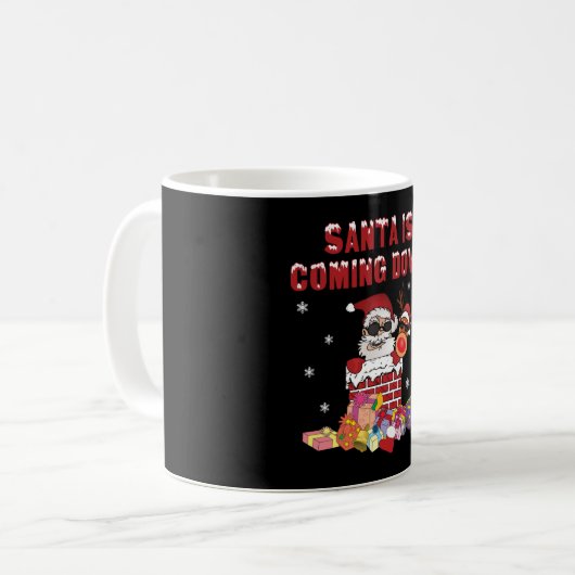 Mug Père Noël descend le Chemin (Devant gauche)