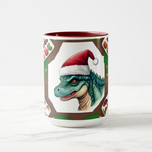 Mug Père Noël Dinosaur (Centre)