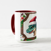 Mug Père Noël Dinosaur (Devant gauche)