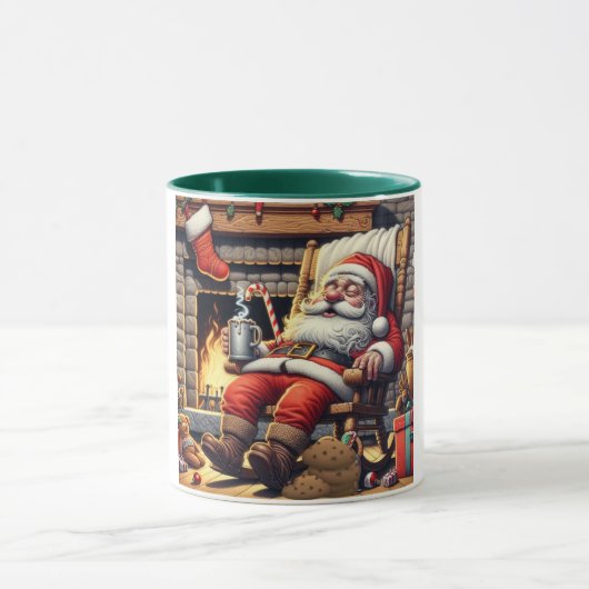Mug Père Noël dort Noël (Centre)