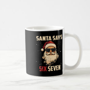 Mug Père Noël drôle dit six sept Noël 67 Meme Xmas