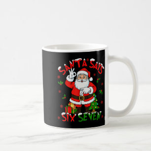 Mug Père Noël drôle dit six sept Noël 67 Meme Xmas
