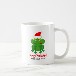 Mug Père Noël drôle grenouille dessin animé Noël perso