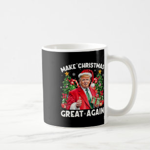Mug Père Noël drôle Trump 2025 Faire Noël à nouveau gé