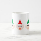 Mug Père Noël Elfes elfes têtes face Noël Pôle Nord (Centre)