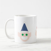Mug Père Noël Elfes elfes têtes face Noël Pôle Nord (Gauche)