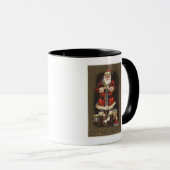 Mug Père Noël empilement de farce avec Nutcracker (Devant droit)