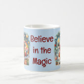 Mug Père Noël en patchwork matelassé avec des étoiles (Centre)