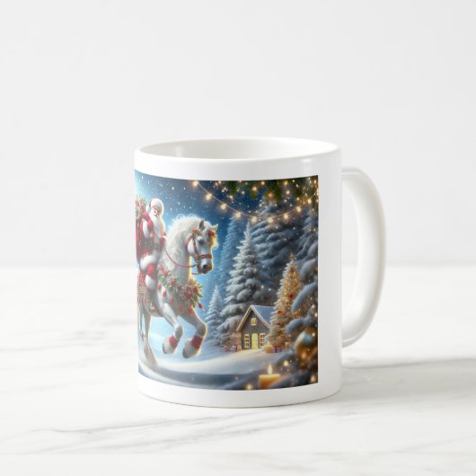 Mug Père Noël Enchanted Ride, Christmus mug, mug, (Devant droit)