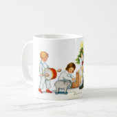 Mug Père Noël, enfants et jouets (Devant gauche)