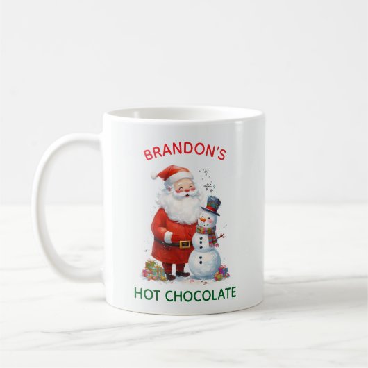 Mug Père Noël Enfants Festif Noël mignon Snowman (Gauche)