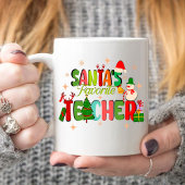 Mug père Noël enseignant préféré.cadeau d'enseignant p