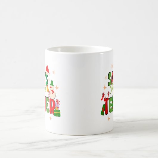 Mug père Noël enseignant préféré.cadeau d'enseignant p (Centre)