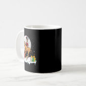 Mug Père Noël Entlebucher Mountain Riding Giraffe Chri (Devant gauche)