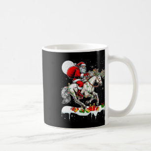 Mug Père Noël équitation Cheval Reindeer Xmas Amoureux