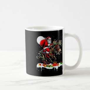 Mug Père Noël équitation Mule Reindeer Xmas Amoureux d