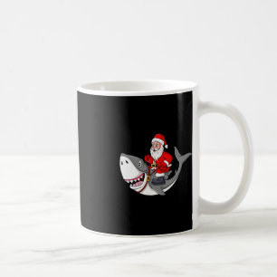 Mug Père Noël équitation Requin Noël Garçons Filles En