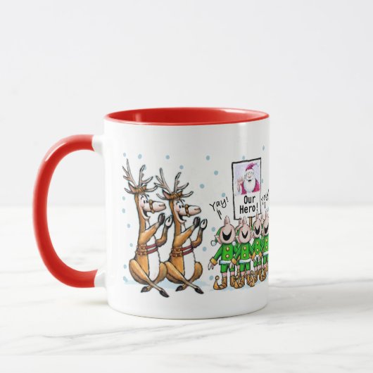 Mug Père Noël Est Notre Héros ! (Gauche)