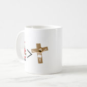 Mug Père Noël est plus grand que Jésus (Devant gauche)
