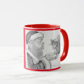 Mug Père Noël et écureuil (Devant droit)