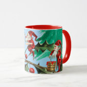 Mug Père Noël et elfes se préparent ! (Devant droit)