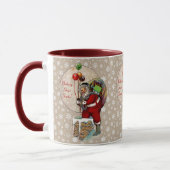 Mug Père Noël et la moisissure en céramique étroite de (Gauche)