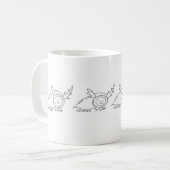 Mug Père Noël et les morceaux de renne (Devant gauche)