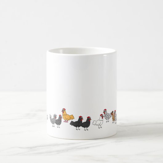 Mug Père Noël et poulets (Centre)