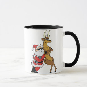 Mug père Noël et raindeer