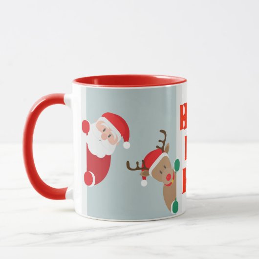 Mug Père Noël et Rudolph Holiday (Gauche)