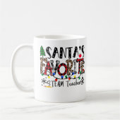 Mug Père Noël Favori Enseignant VAPEUR Drôle Bouf de N (Gauche)