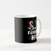 Mug Père Noël Favori Ho Drôle Noël Hommes Femmes Holi (Devant droit)