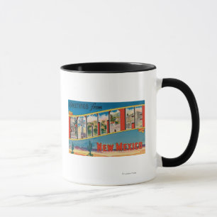 Mug Père Noël Fe, Nouveau-Mexique - Grandes Lettres Sc